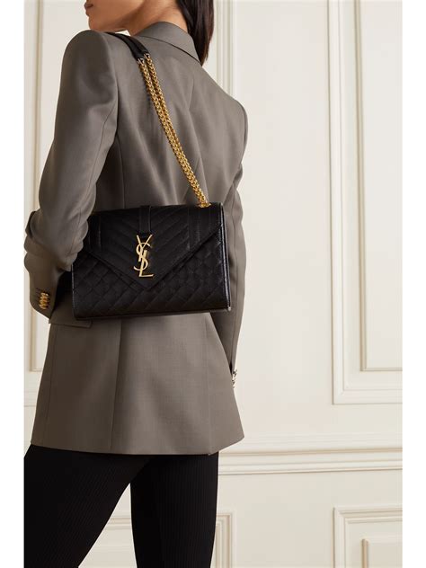 ysl envelope bag black on black|YSL envelope bag price.